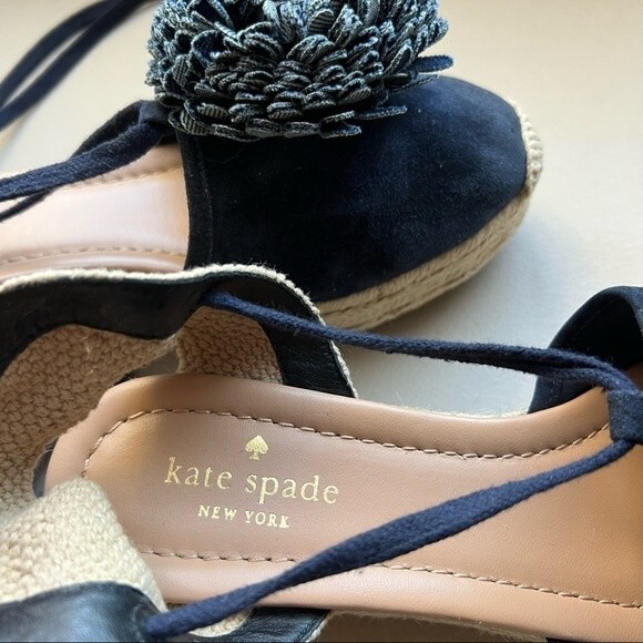Kate Spade New York Espadrille Wedge Heeled Sandals Ankle Strap Women’s 8 New - Picture 2 of 14